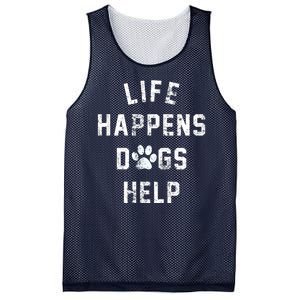 Life Happens Dogs Help Mesh Reversible Basketball Jersey Tank