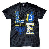 Love Hanukkah Dreidel Menorah Jewish Chanukah Tie-Dye T-Shirt