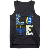 Love Hanukkah Dreidel Menorah Jewish Chanukah Tank Top