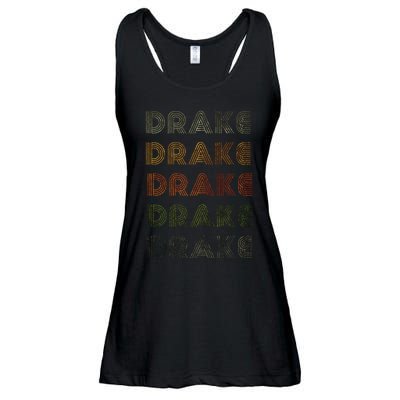 Love Heart D.R.A.K.E Grunge Vintage Style Black Ladies Essential Flowy Tank