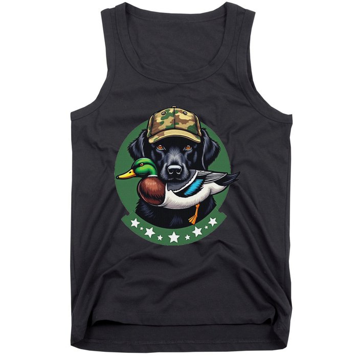 Labrador Hunting Dog With Duck Waterfowl AmericaS Duck Dog Tank Top