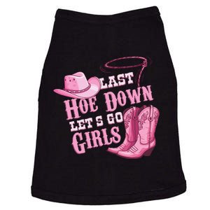 Last Hoe Down Bachelorette Western Style Doggie Tank