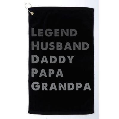 Legend Husband Daddy Pappa Grandpa Fathers Day Gift Golf Towel