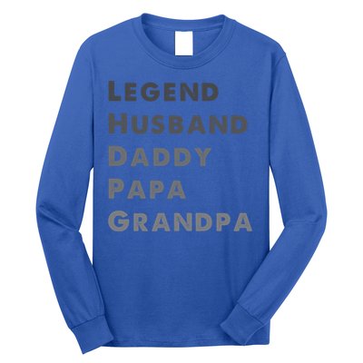 Legend Husband Daddy Pappa Grandpa Fathers Day Gift Long Sleeve Shirt