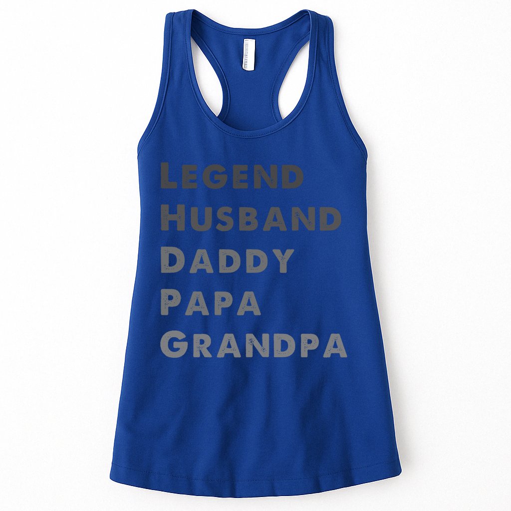 Legend Husband Daddy Pappa Grandpa Fathers Day Gift Womens Tank Top