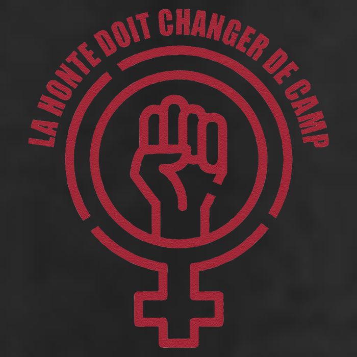 La Honte Doit Changer De Camp Feminist Gisele Pelicot Quote 7 Panel Mesh Trucker Snapback Hat