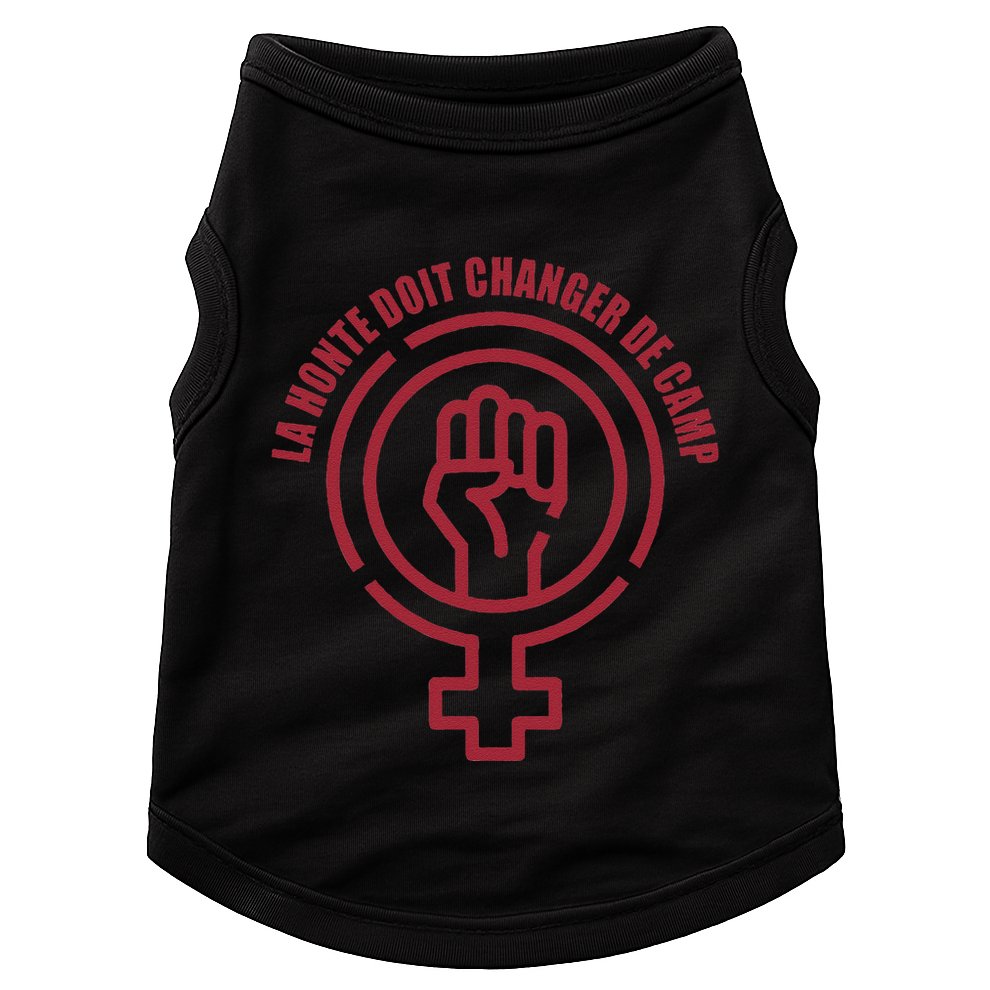 La Honte Doit Changer De Camp Feminist Gisele Pelicot Quote Doggie Tank