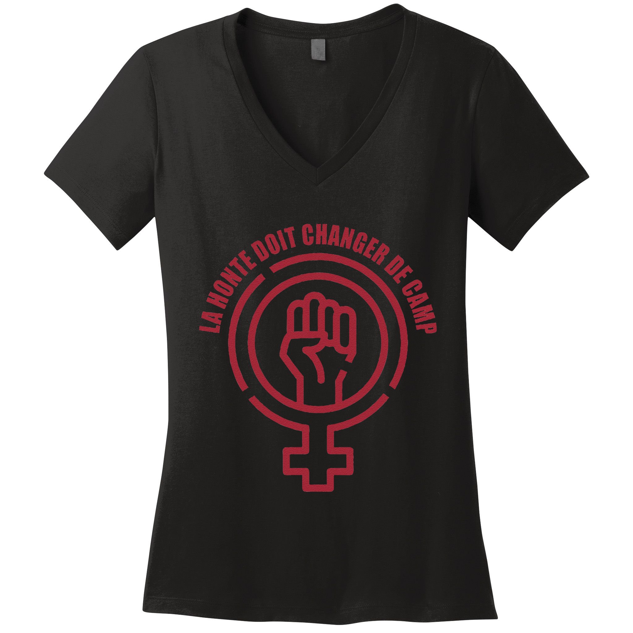 La Honte Doit Changer De Camp Feminist Gisele Pelicot Quote Women's V-Neck T-Shirt