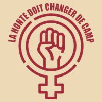 La Honte Doit Changer De Camp Feminist Gisele Pelicot Drawstring Bag