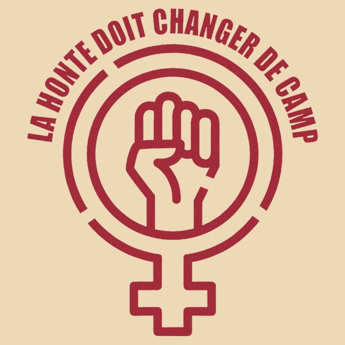 La Honte Doit Changer De Camp Feminist Gisele Pelicot Drawstring Bag