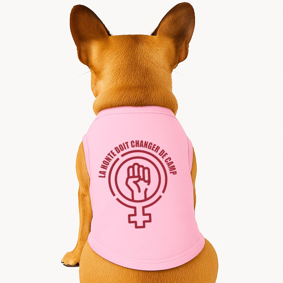 La Honte Doit Changer De Camp Feminist Gisele Pelicot Doggie Tank