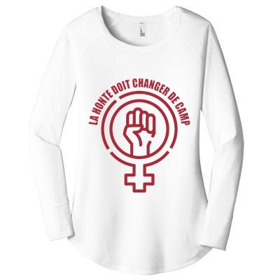 La Honte Doit Changer De Camp Feminist Gisele Pelicot Women's Perfect Tri Tunic Long Sleeve Shirt