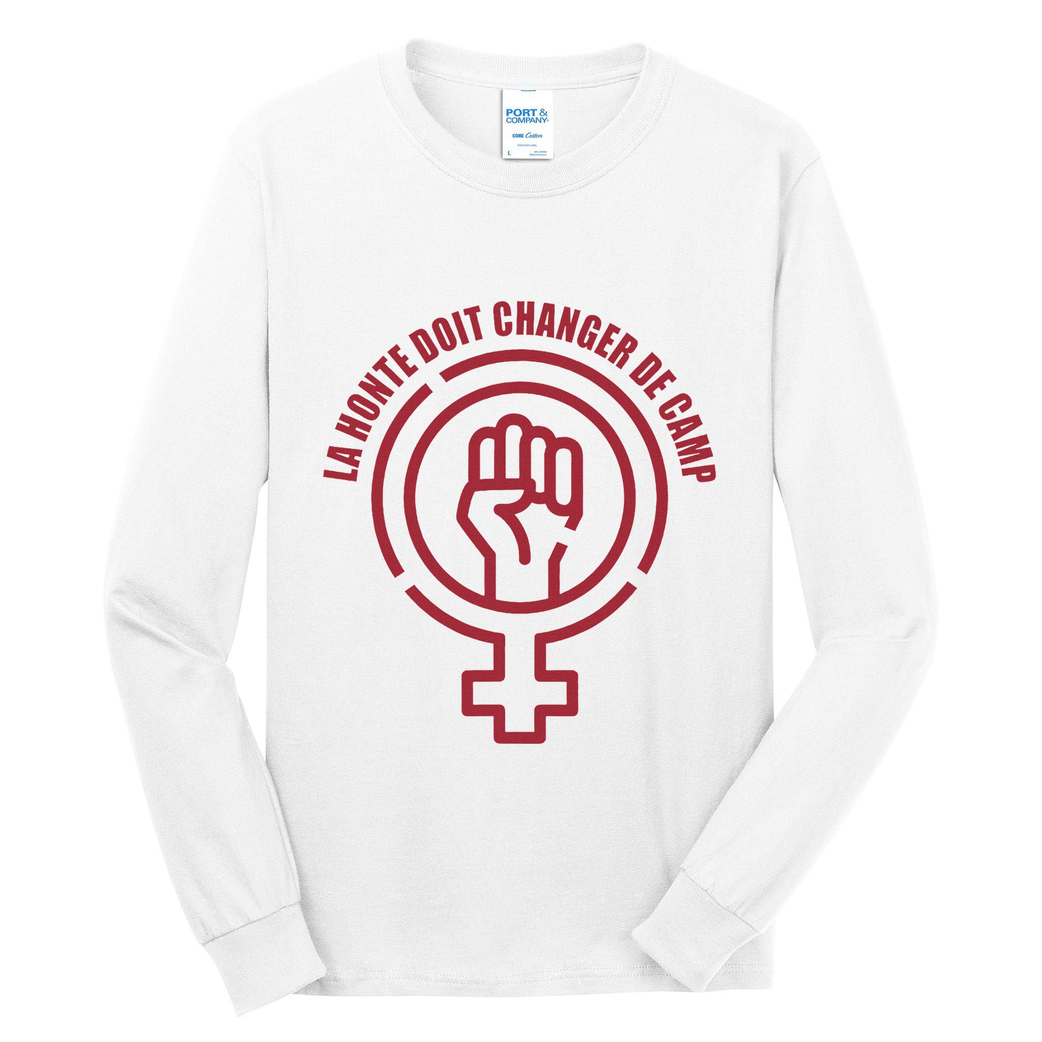 La Honte Doit Changer De Camp Feminist Gisele Pelicot Tall Long Sleeve T-Shirt