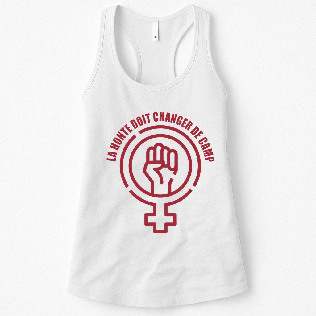 La Honte Doit Changer De Camp Feminist Gisele Pelicot Womens Tank Top