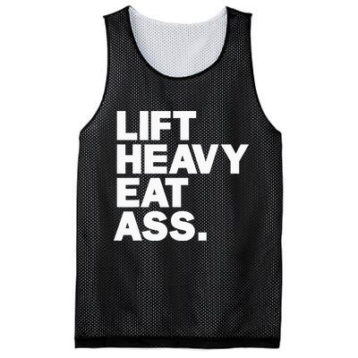 Lift Heavy Eat Ass Funny Adult Humor Workout Fitness Gym Mesh Reversible Basketball Jersey Tank