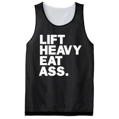 Lift Heavy Eat Ass Funny Adult Humor Workout Fitness Gym Mesh Reversible Basketball Jersey Tank