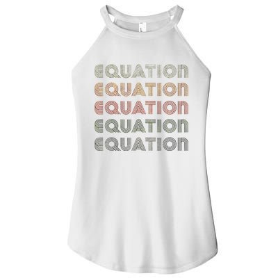 Love Heart Equation Grunge Vintage Style Black Equation Women’s Perfect Tri Rocker Tank