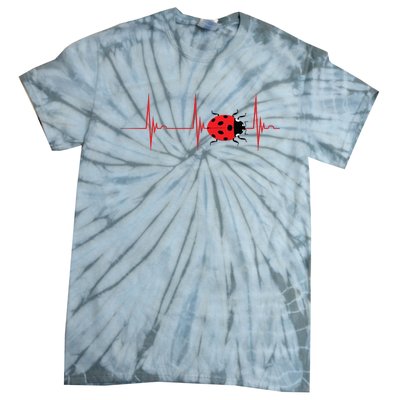 Ladybug Heartbeat EKG Pulse Insects Bugs Entomology Tie-Dye T-Shirt