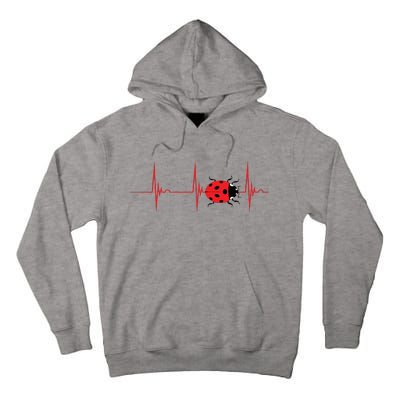 Ladybug Heartbeat EKG Pulse Insects Bugs Entomology Tall Hoodie