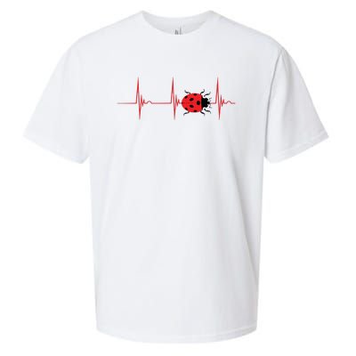 Ladybug Heartbeat EKG Pulse Insects Bugs Entomology Sueded Cloud Jersey T-Shirt