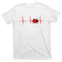 Ladybug Heartbeat EKG Pulse Insects Bugs Entomology T-Shirt