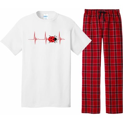 Ladybug Heartbeat EKG Pulse Insects Bugs Entomology Pajama Set