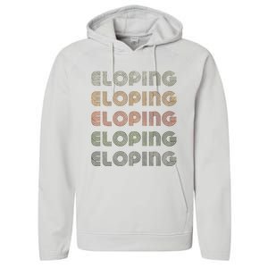 Love Heart Eloping Grunge Performance Fleece Hoodie