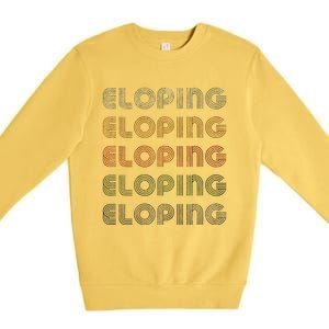 Love Heart Eloping Grunge Premium Crewneck Sweatshirt