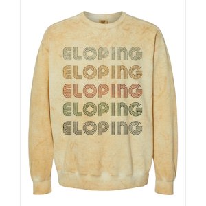 Love Heart Eloping Grunge Colorblast Crewneck Sweatshirt