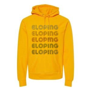 Love Heart Eloping Grunge Premium Hoodie