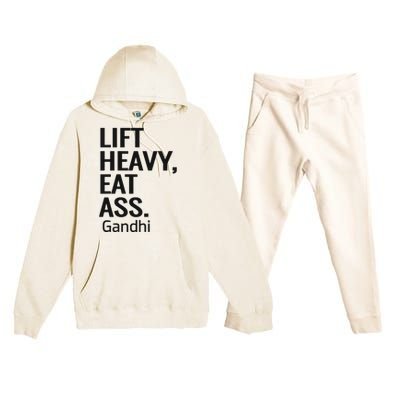 Life Heavy Eat Ass Gandhi Premium Hooded Sweatsuit Set