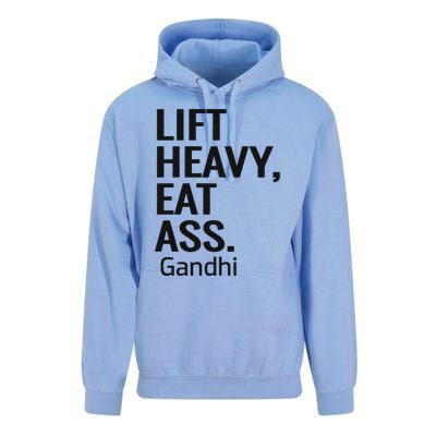 Life Heavy Eat Ass Gandhi Unisex Surf Hoodie