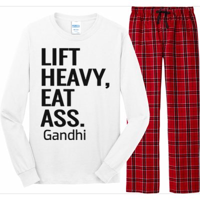 Life Heavy Eat Ass Gandhi Long Sleeve Pajama Set