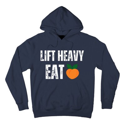 Lift Heavy Eat Ass Funny Adult Humor Workout Fitness Gym Hoodie