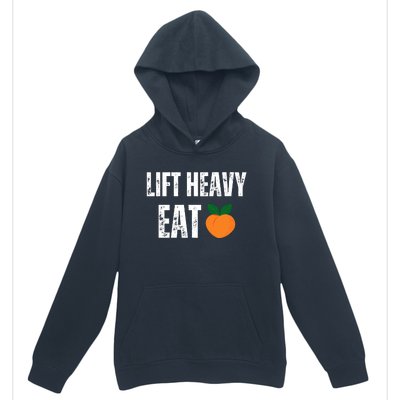 Lift Heavy Eat Ass Funny Adult Humor Workout Fitness Gym Urban Pullover Hoodie