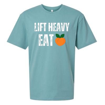 Lift Heavy Eat Ass Funny Adult Humor Workout Fitness Gym Sueded Cloud Jersey T-Shirt