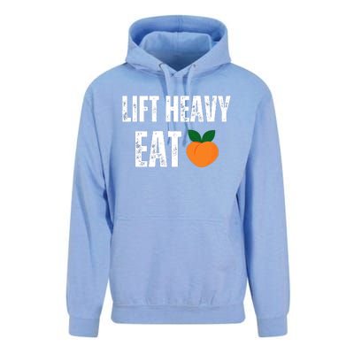 Lift Heavy Eat Ass Funny Adult Humor Workout Fitness Gym Unisex Surf Hoodie