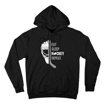 Lover Hockey Eat Sleep Hockey Repeat Christmas For Teen Hoodie