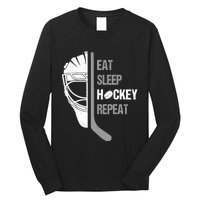 Lover Hockey Eat Sleep Hockey Repeat Christmas For Teen Long Sleeve Shirt