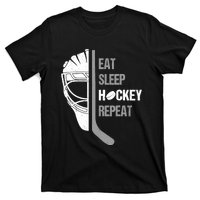 Lover Hockey Eat Sleep Hockey Repeat Christmas For Teen T-Shirt