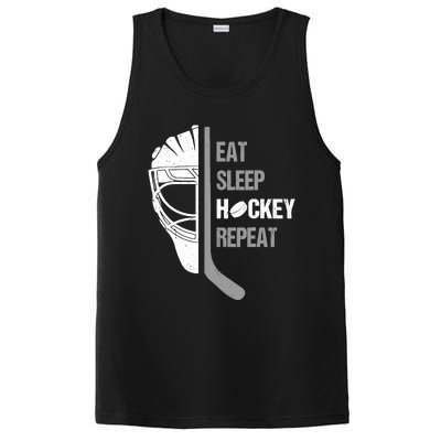 Lover Hockey Eat Sleep Hockey Repeat Christmas For Teen PosiCharge Competitor Tank