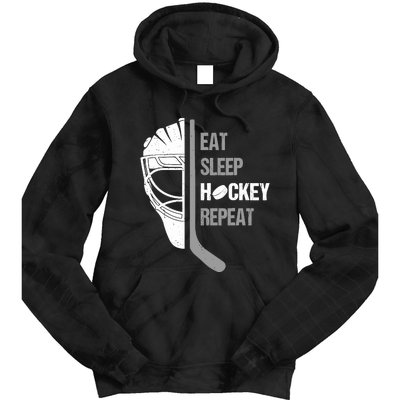 Lover Hockey Eat Sleep Hockey Repeat Christmas For Teen Tie Dye Hoodie