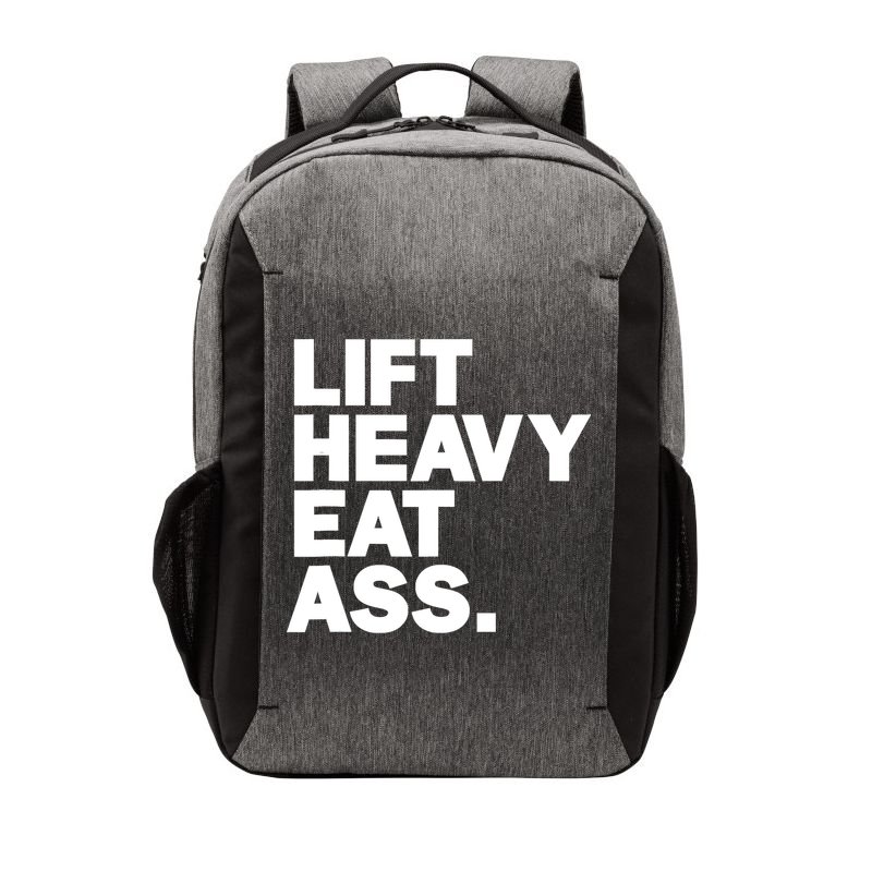 Lift Heavy Eat Ass Funny Adult Humor Workout Fitness Gym Vector Backpack