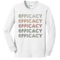 Love Heart Efficacy Grunge Kids Long Sleeve Shirt