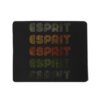 Love Heart Esprit Grunge Vintage Style Black Esprit Mousepad