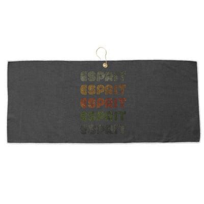 Love Heart Esprit Grunge Vintage Style Black Esprit Large Microfiber Waffle Golf Towel