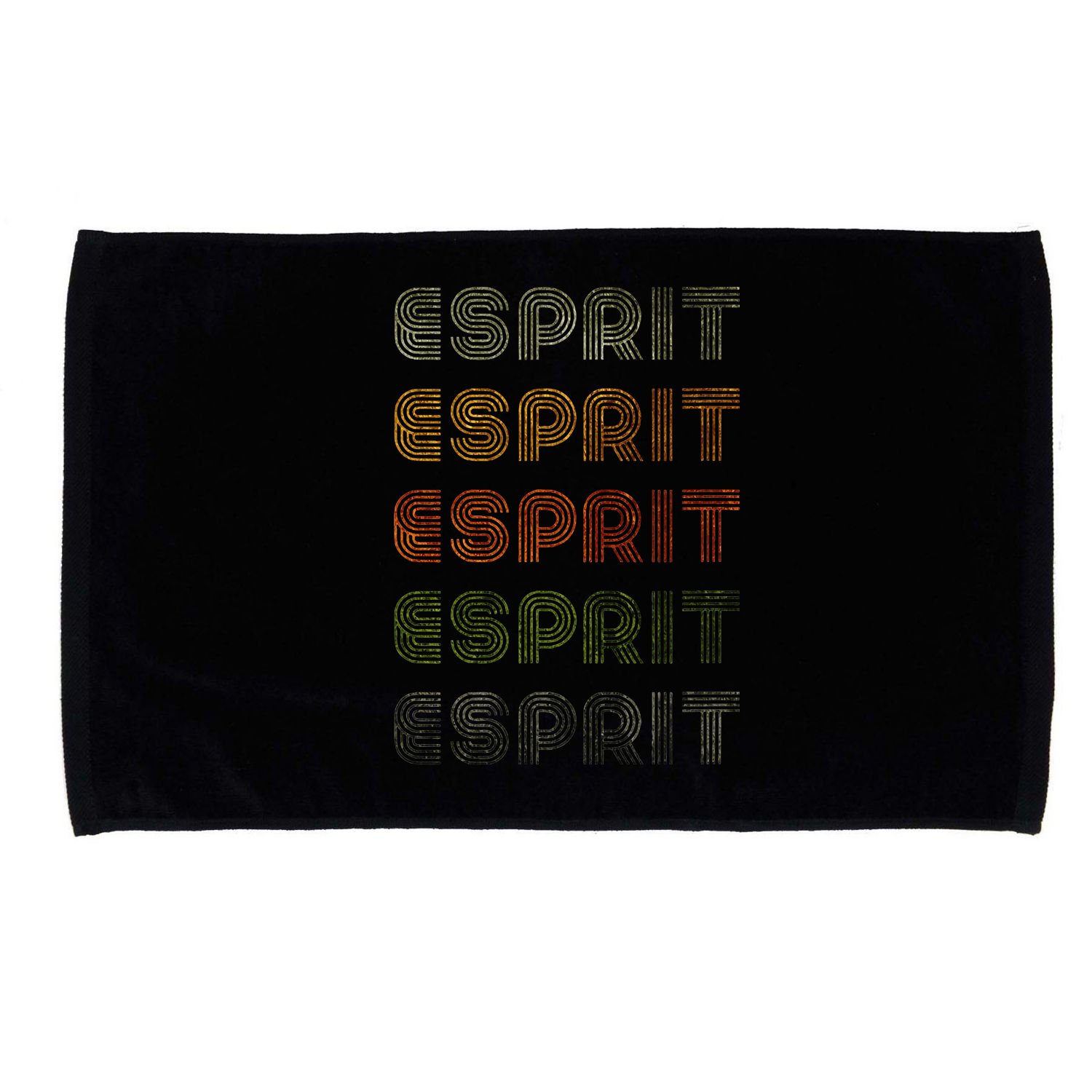 Love Heart Esprit Grunge Vintage Style Black Esprit Microfiber Hand Towel