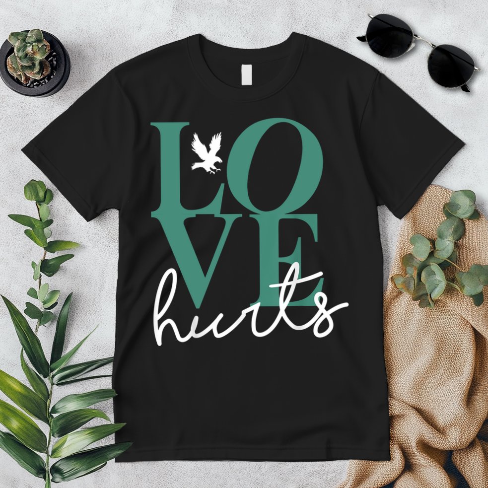 Love Hurts Eagle Retro Premium T-Shirt