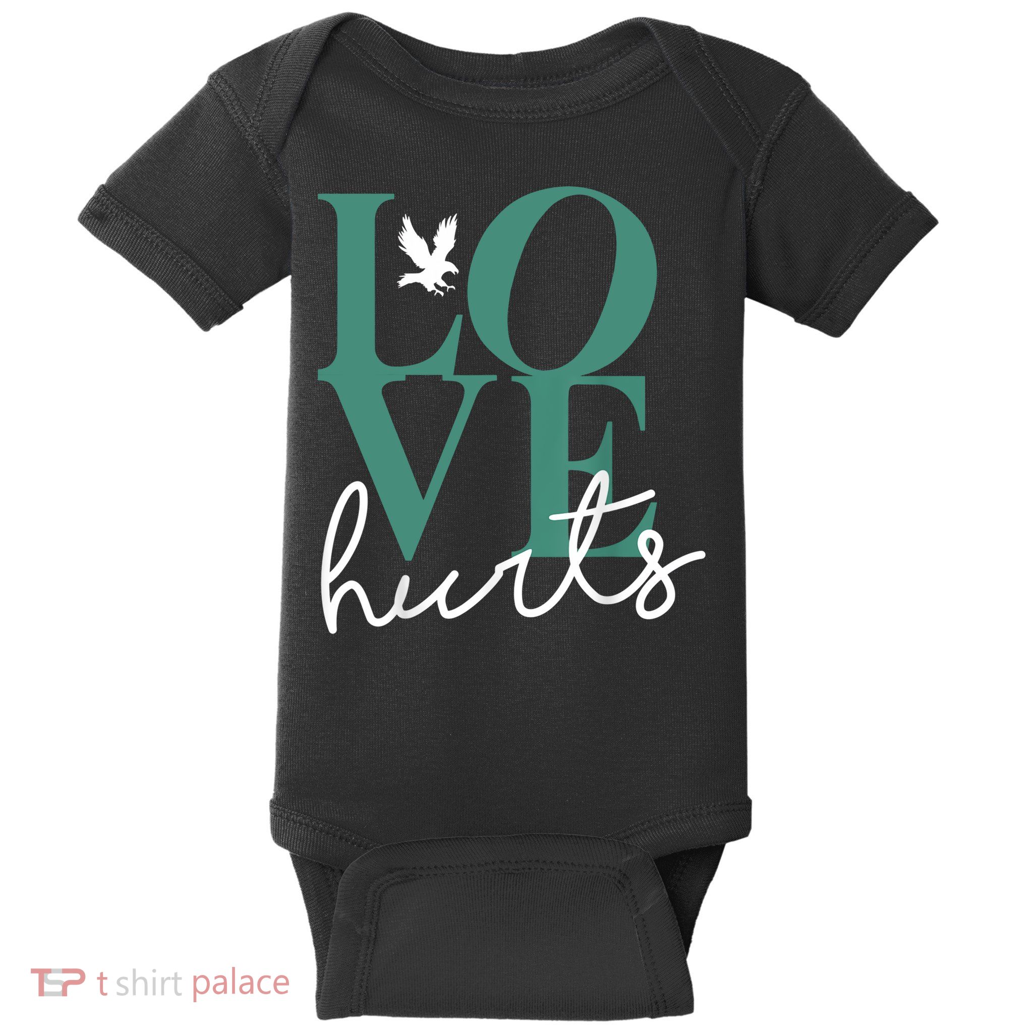 Love Hurts Eagle Retro Baby Bodysuit