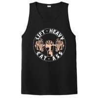 Lift Heavy Eat Ass Funny Adult Humor Workout Fitness Gym PosiCharge Competitor Tank